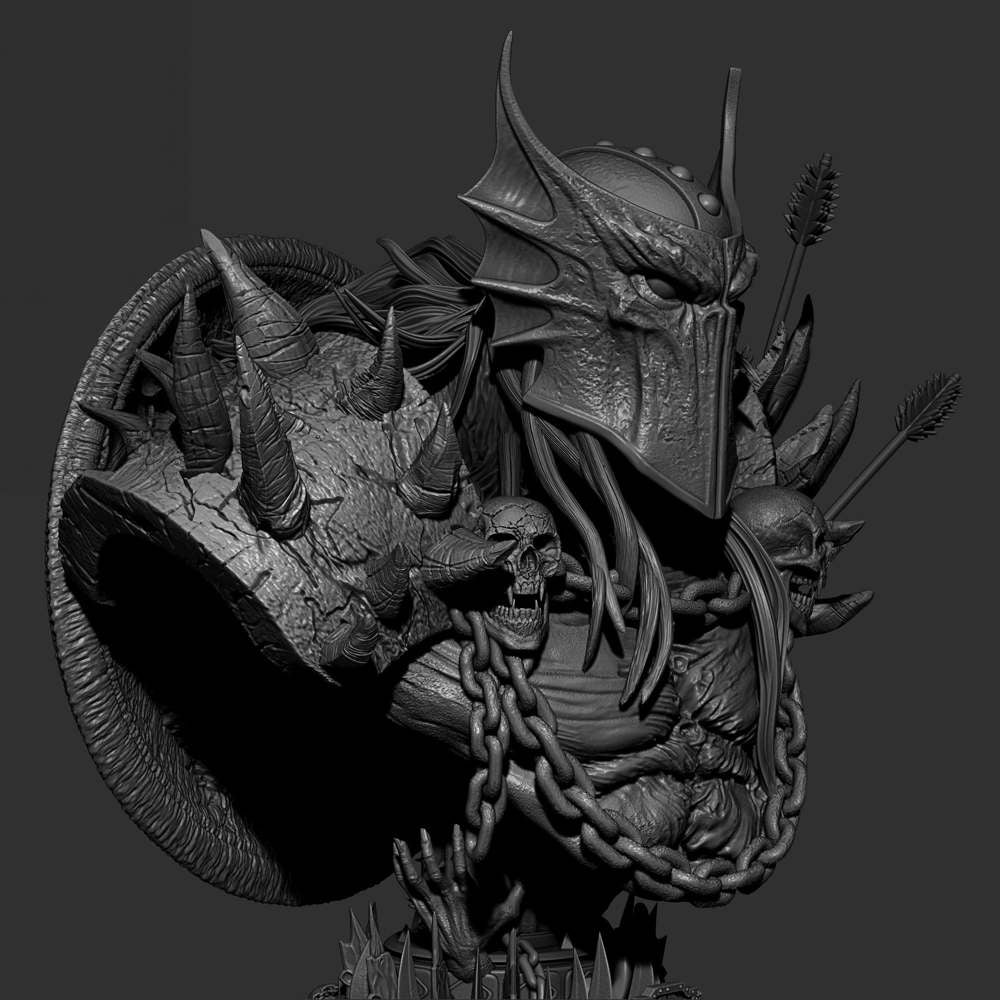 Dark Ages Spawn - Portrait Bust