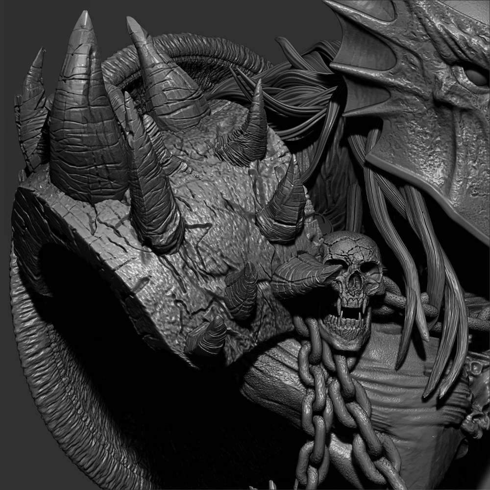 Dark Ages Spawn - Portrait Bust