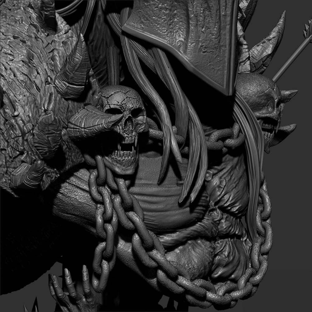 Dark Ages Spawn - Portrait Bust