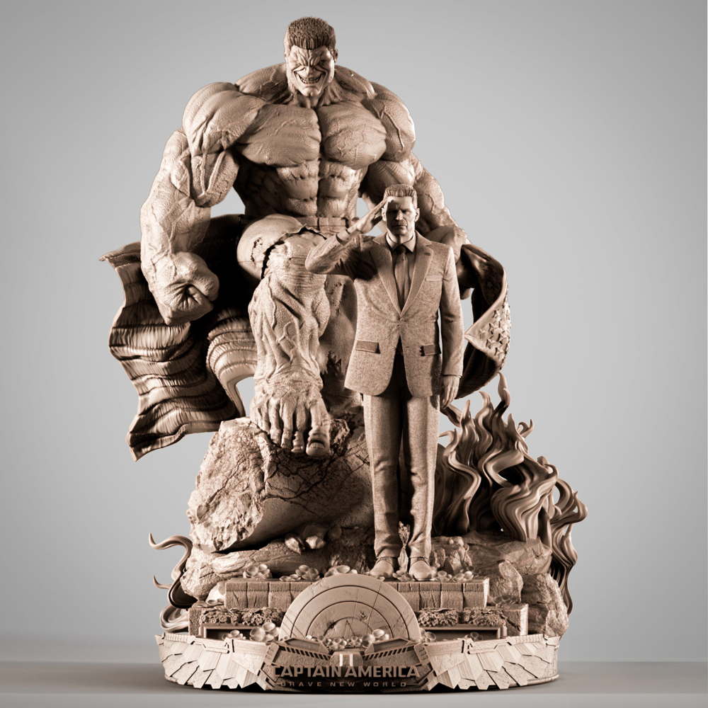 Red Hulk and Ross - Diorama