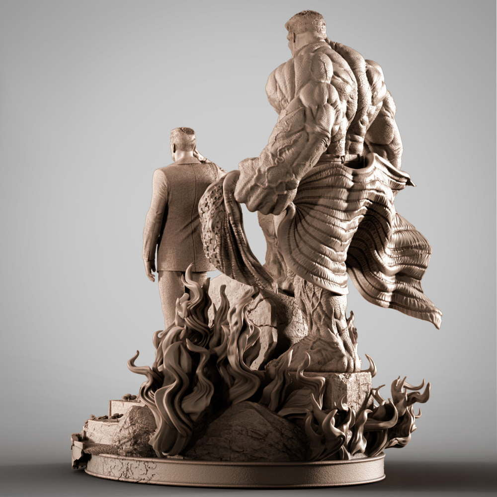 Red Hulk and Ross - Diorama