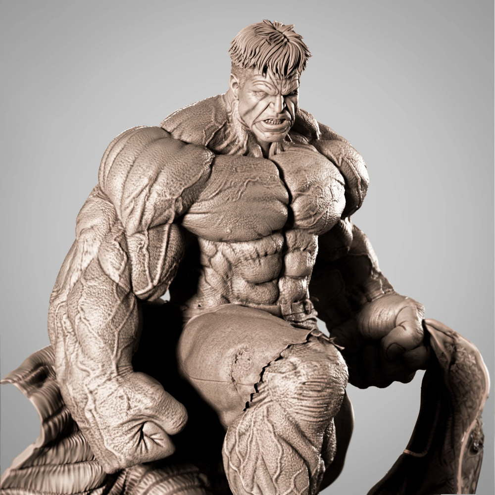 Red Hulk - Sculpture