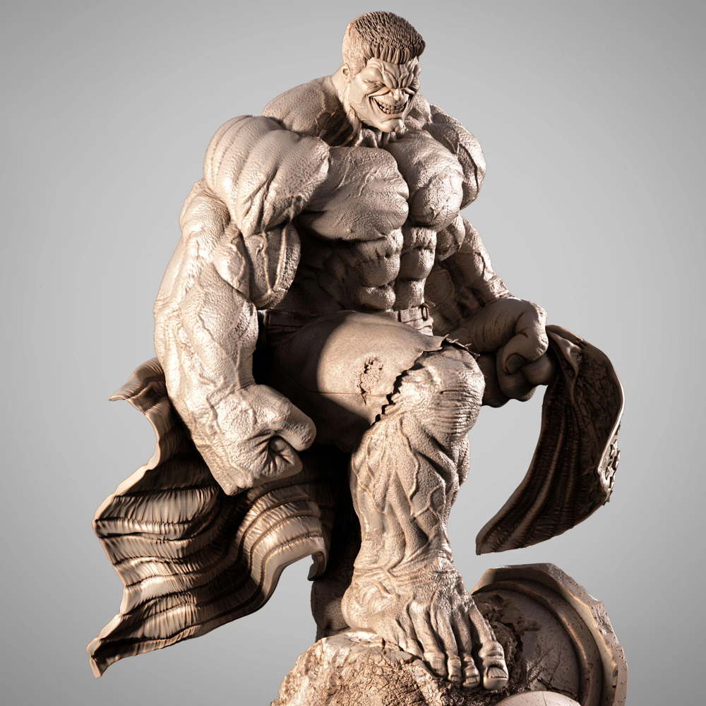 Red Hulk - Sculpture