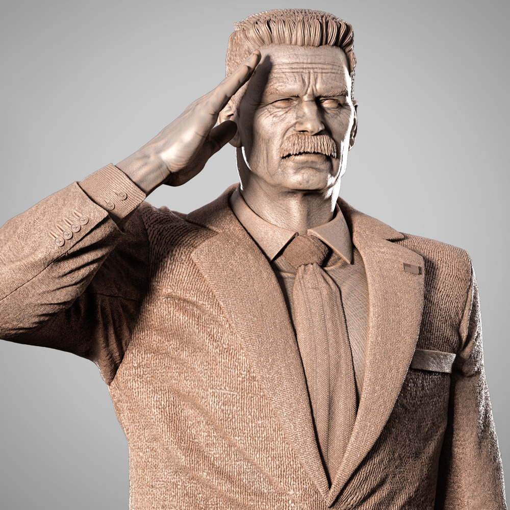 General Thaddeus Ross - Sculpture
