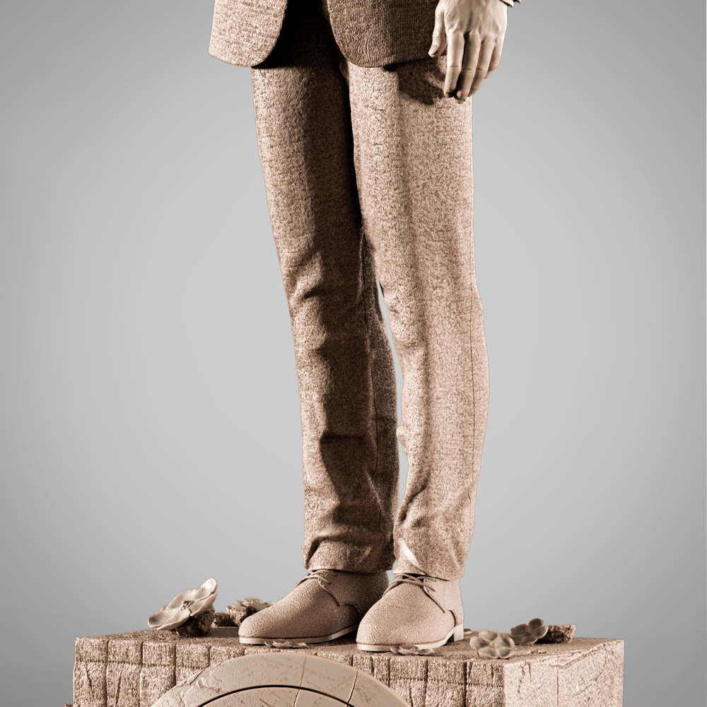 General Thaddeus Ross - Sculpture