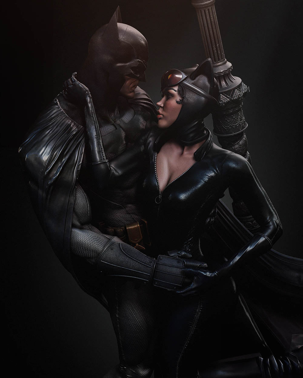 Batman and Catwoman - Diorama