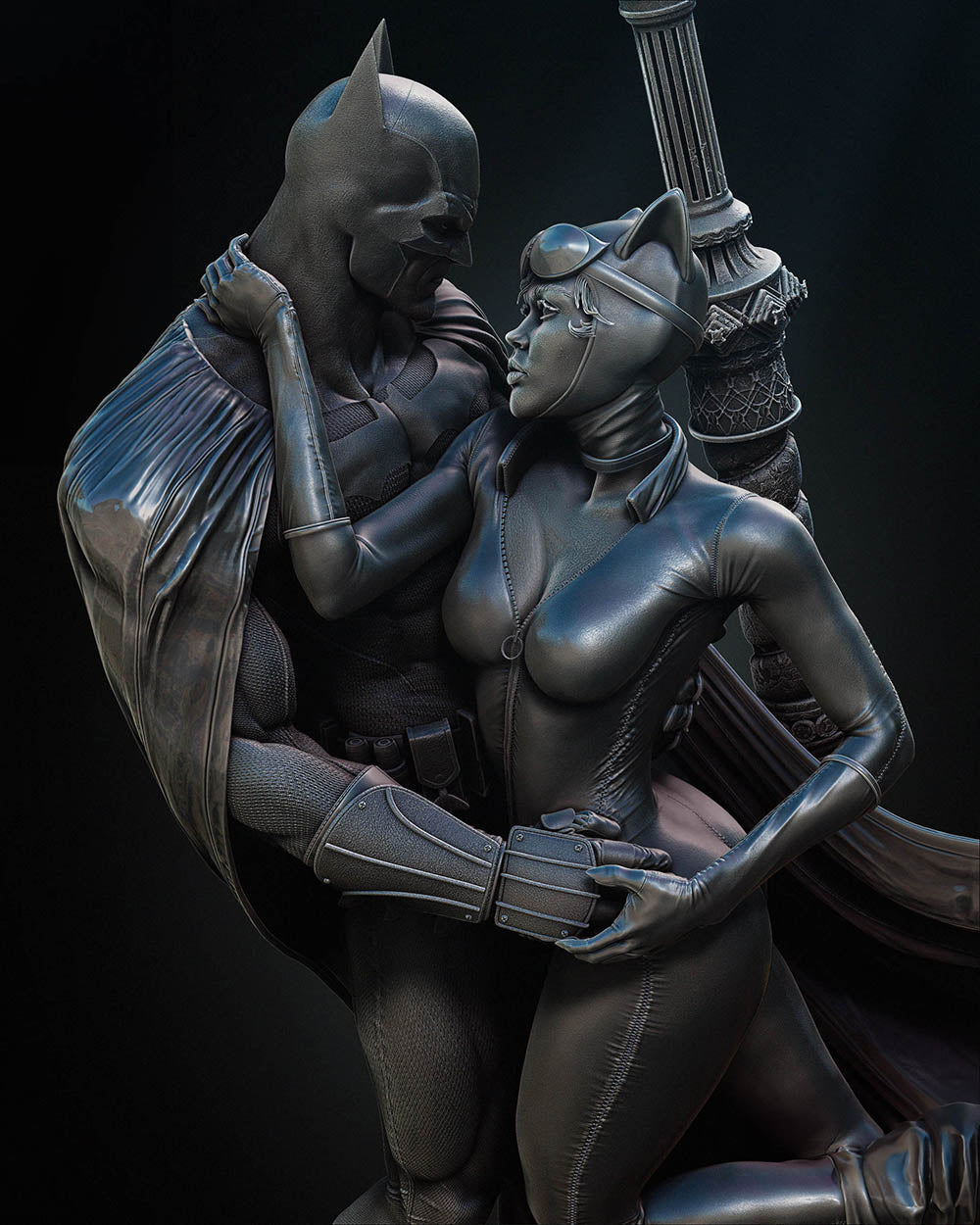 Batman and Catwoman - Diorama