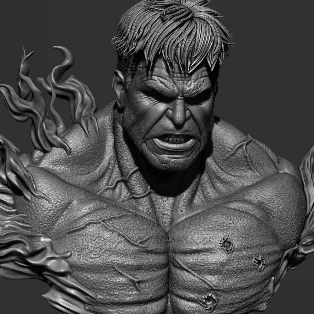 Red Hulk - Portrait Bust