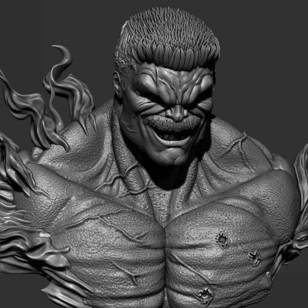 Red Hulk - Portrait Bust