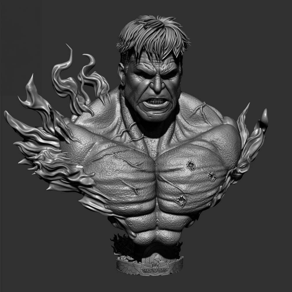 Red Hulk - Portrait Bust