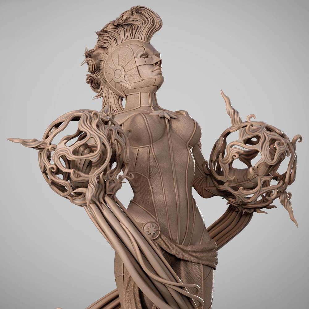 Captain Marvel - Sculpture
