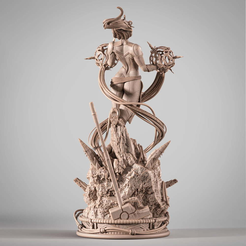 Captain Marvel - Sculpture