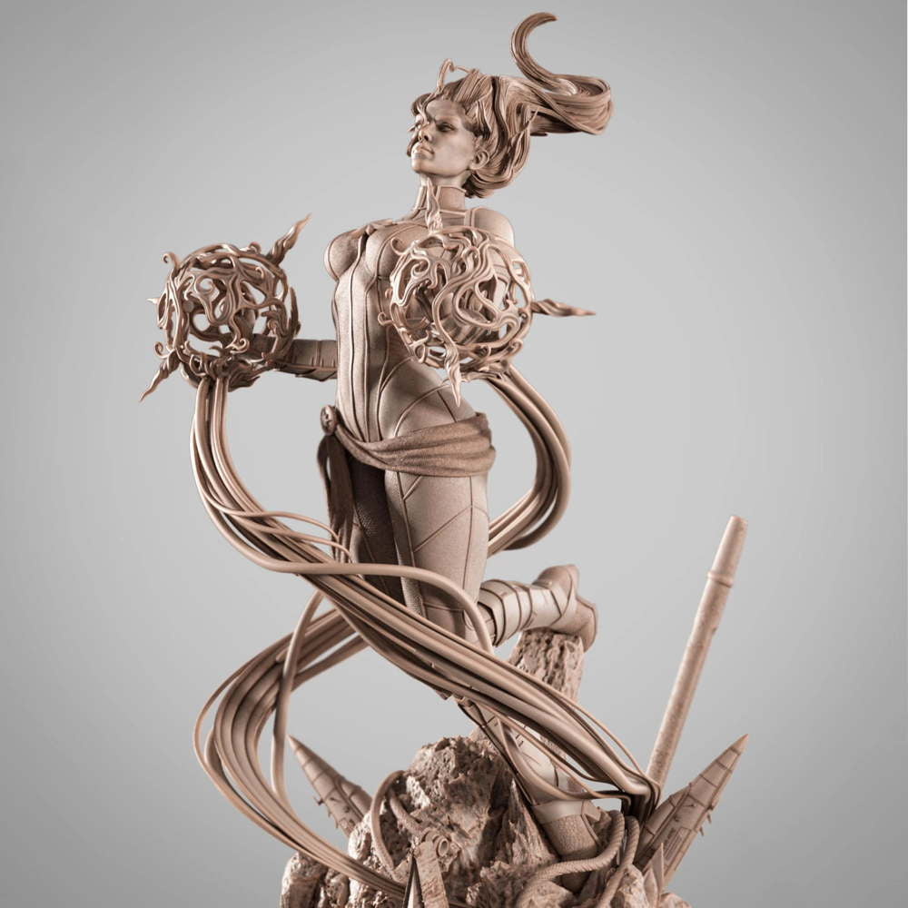 Captain Marvel - Sculpture