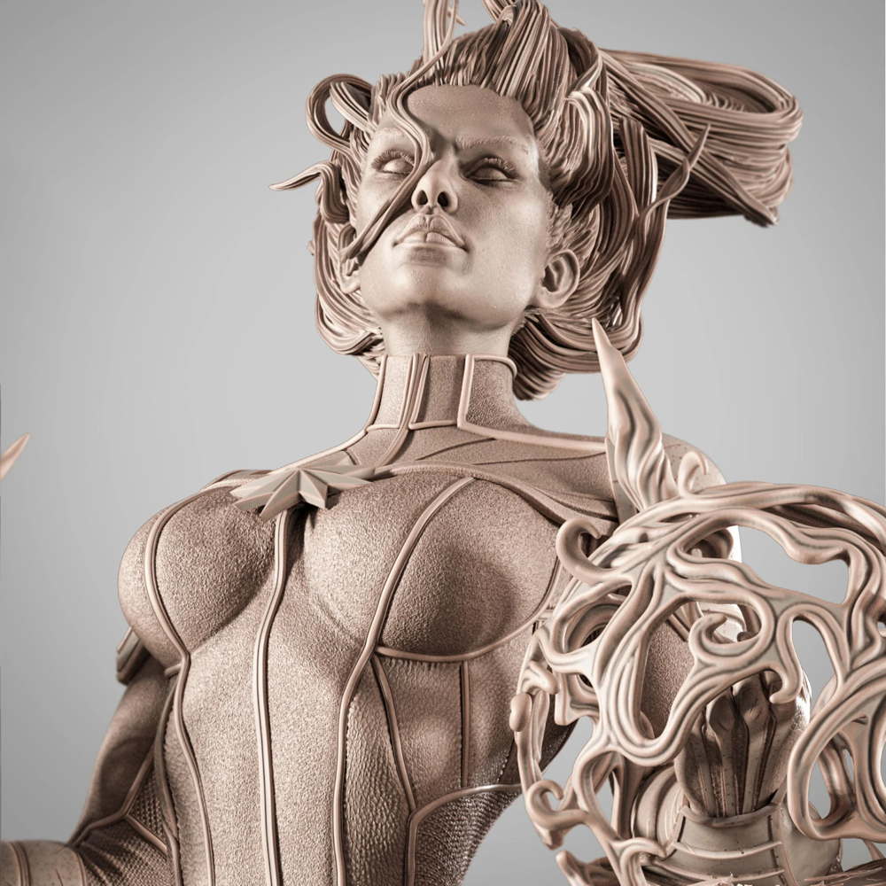 Captain Marvel - Sculpture
