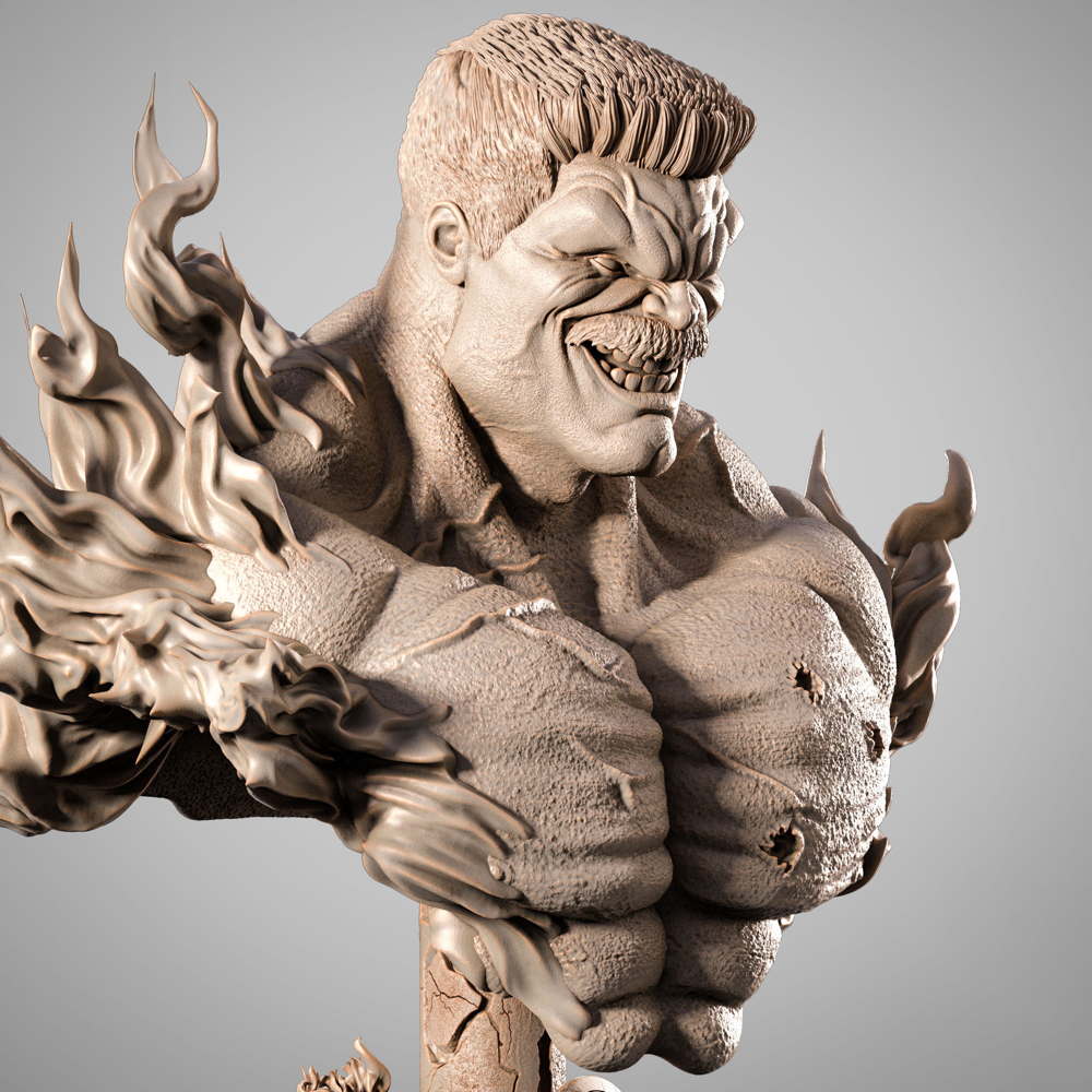 Red Hulk - Portrait Bust