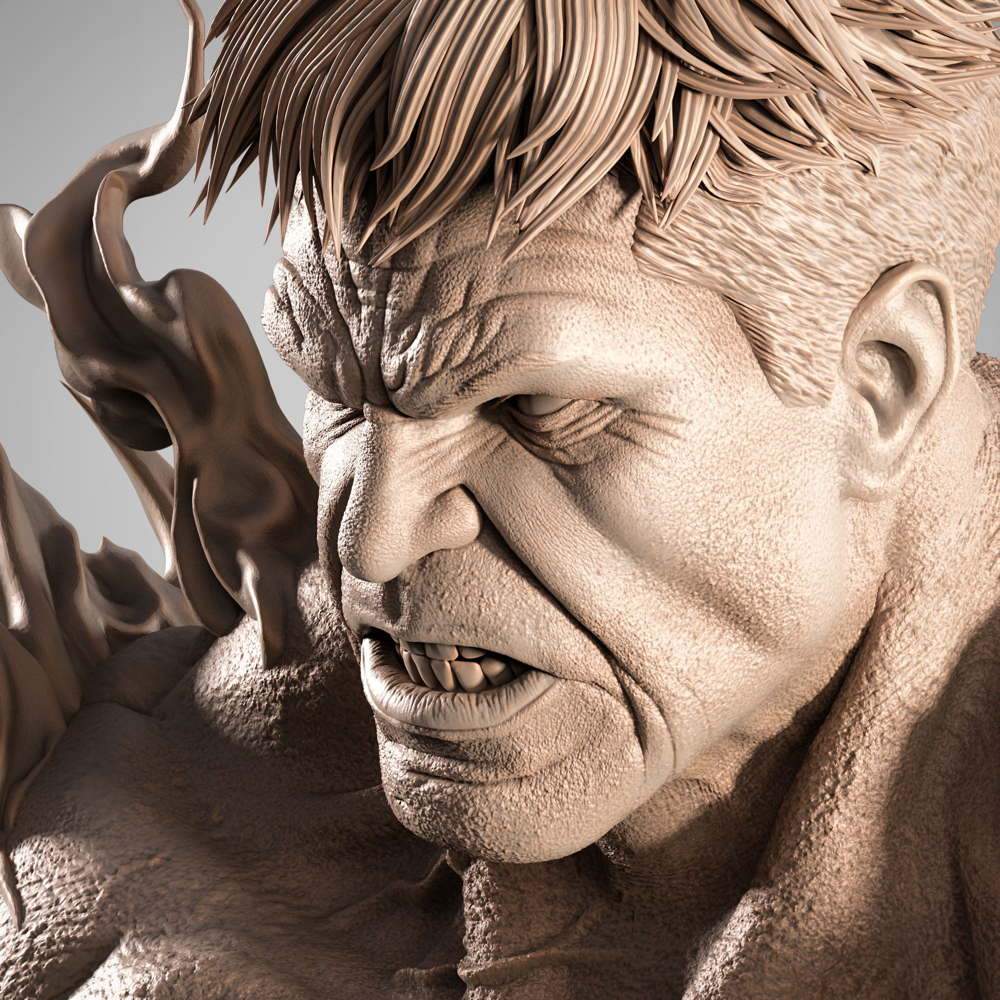 Red Hulk - Portrait Bust