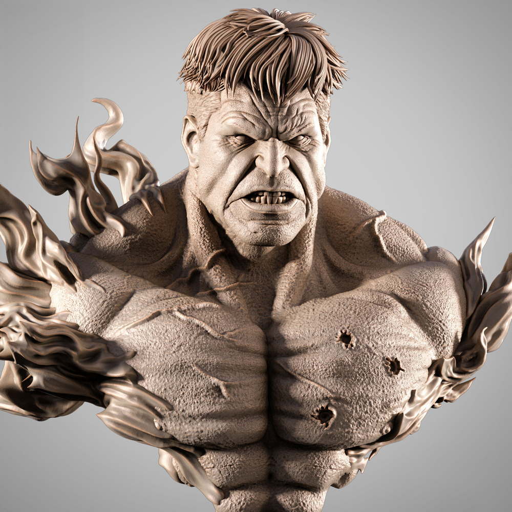 Red Hulk - Portrait Bust