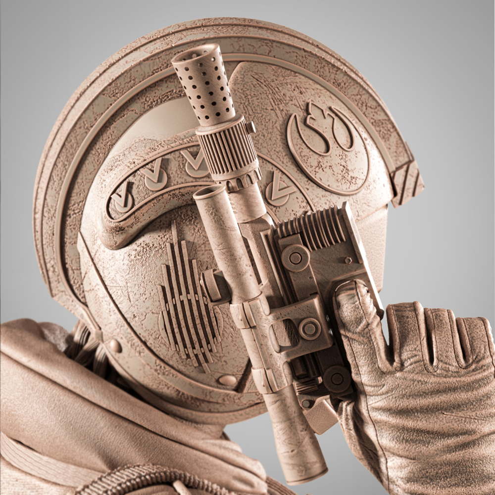 Luke Skywalker Pilot - Sculpture