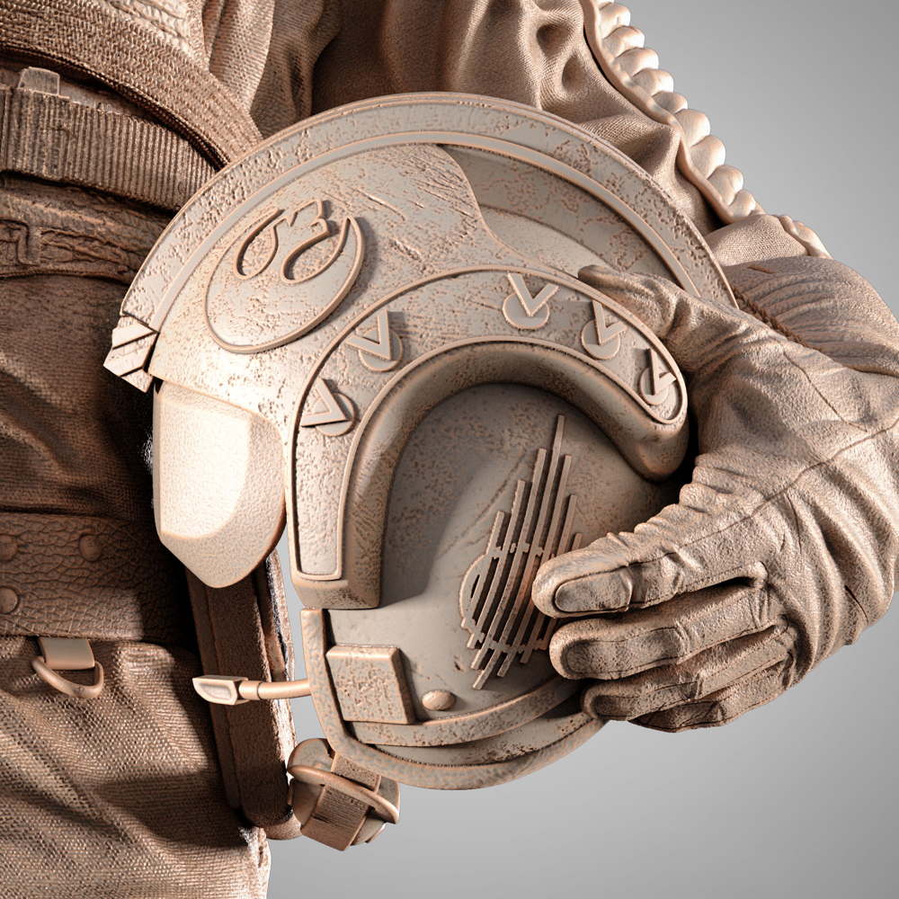 Luke Skywalker Pilot - Sculpture