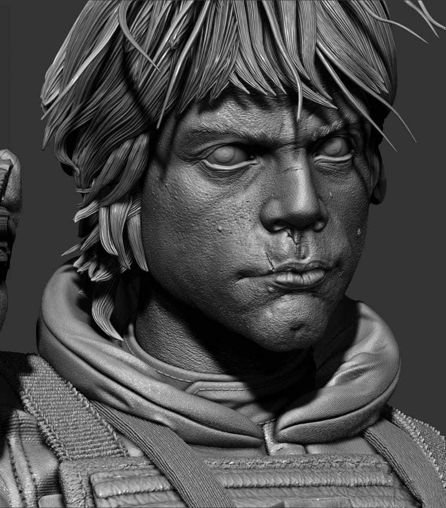 Luke Skywalker Pilot - Sculpture
