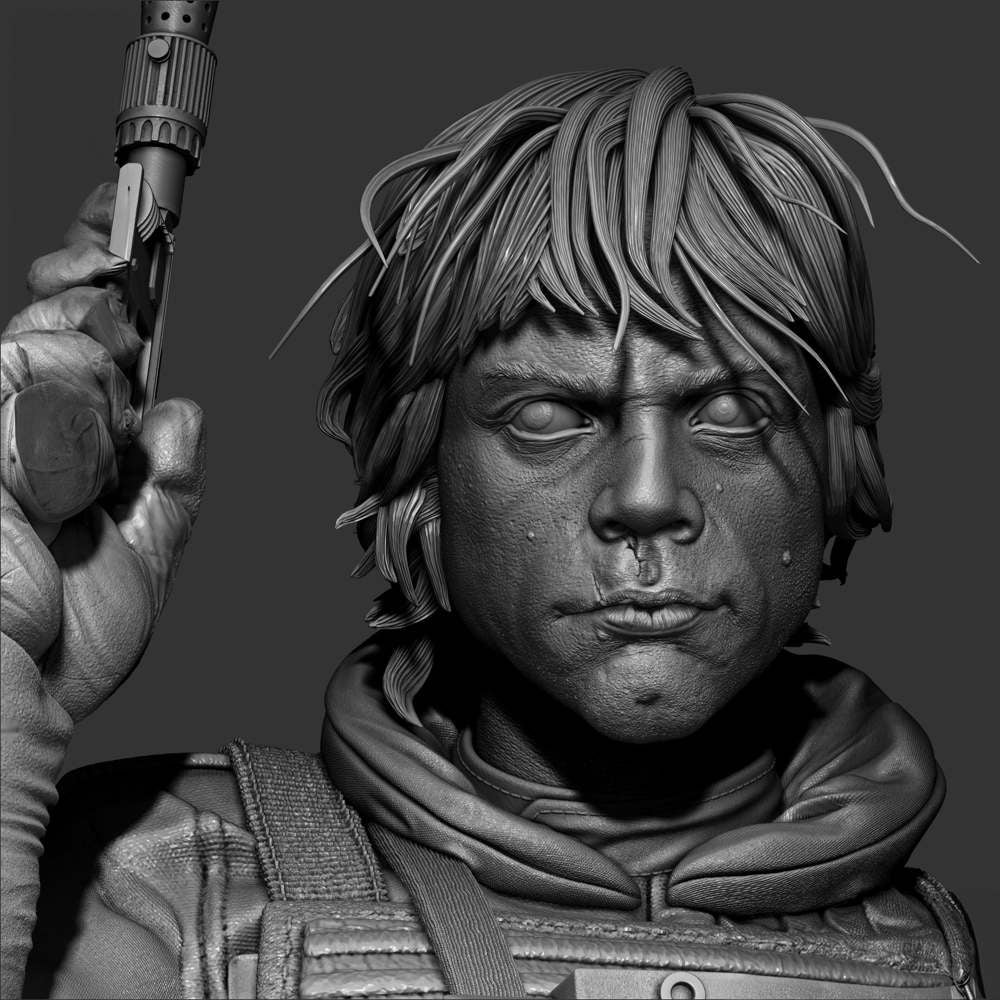 Luke Skywalker Pilot - Sculpture