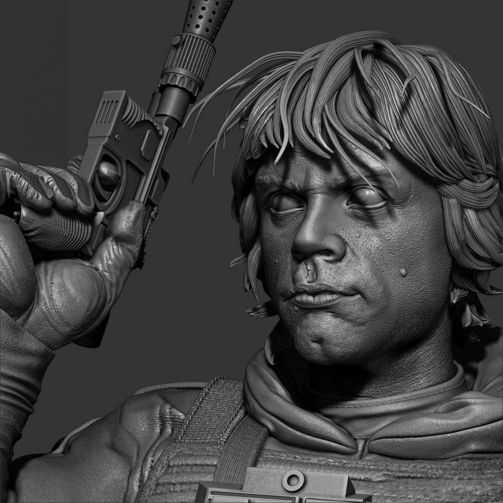 Luke Skywalker Pilot - Sculpture