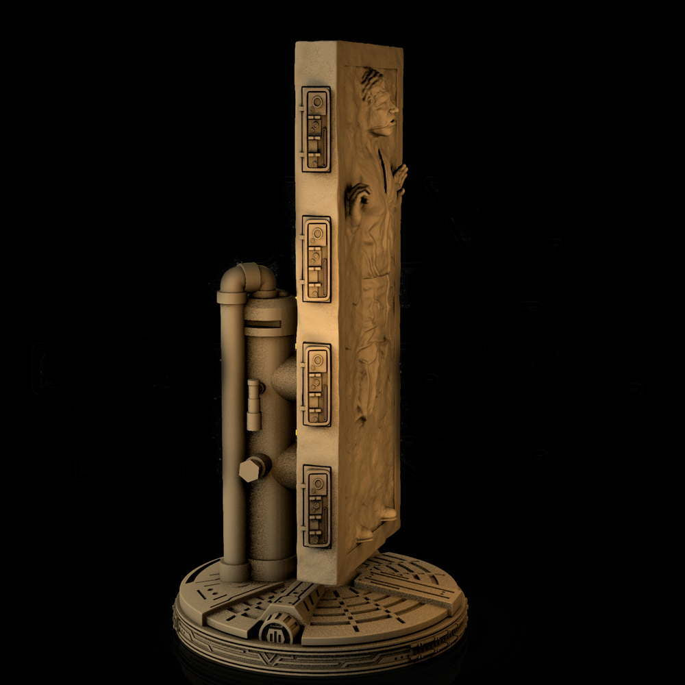 Han Solo On Carbonique - Sculpture