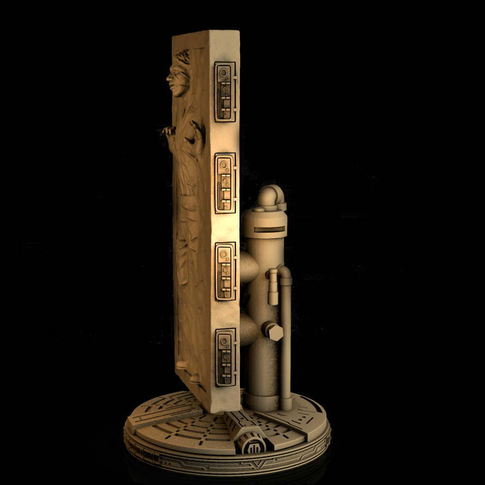 Han Solo On Carbonique - Sculpture