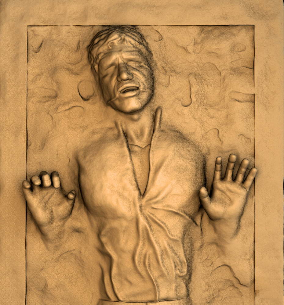 Han Solo On Carbonique - Sculpture