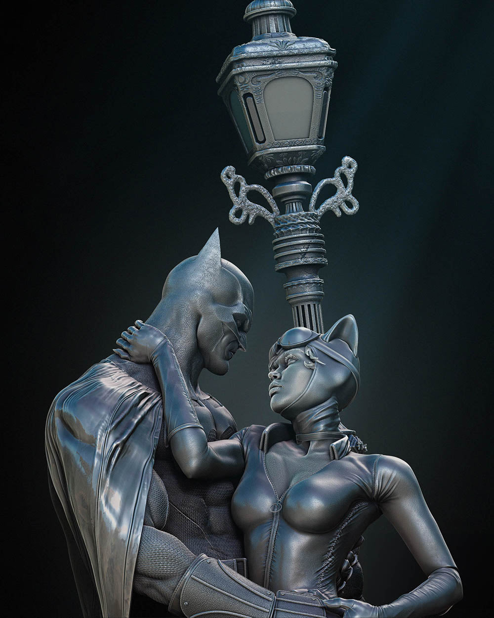 Batman and Catwoman - Diorama