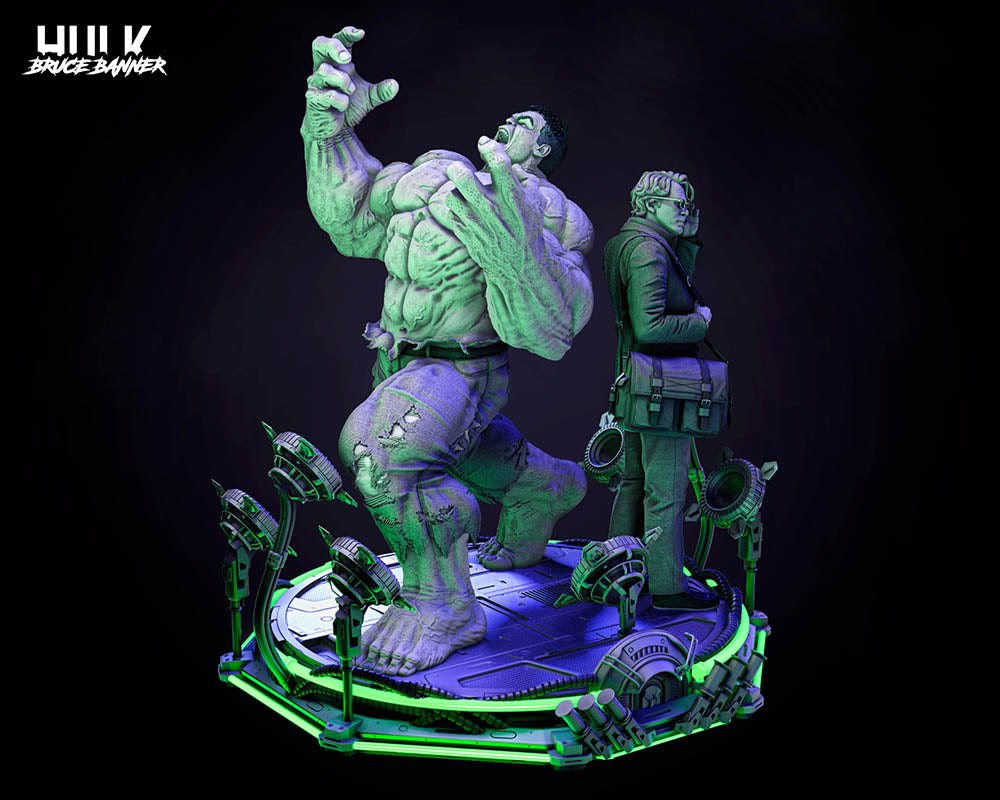 Hulk & Bruce Banner - Diorama