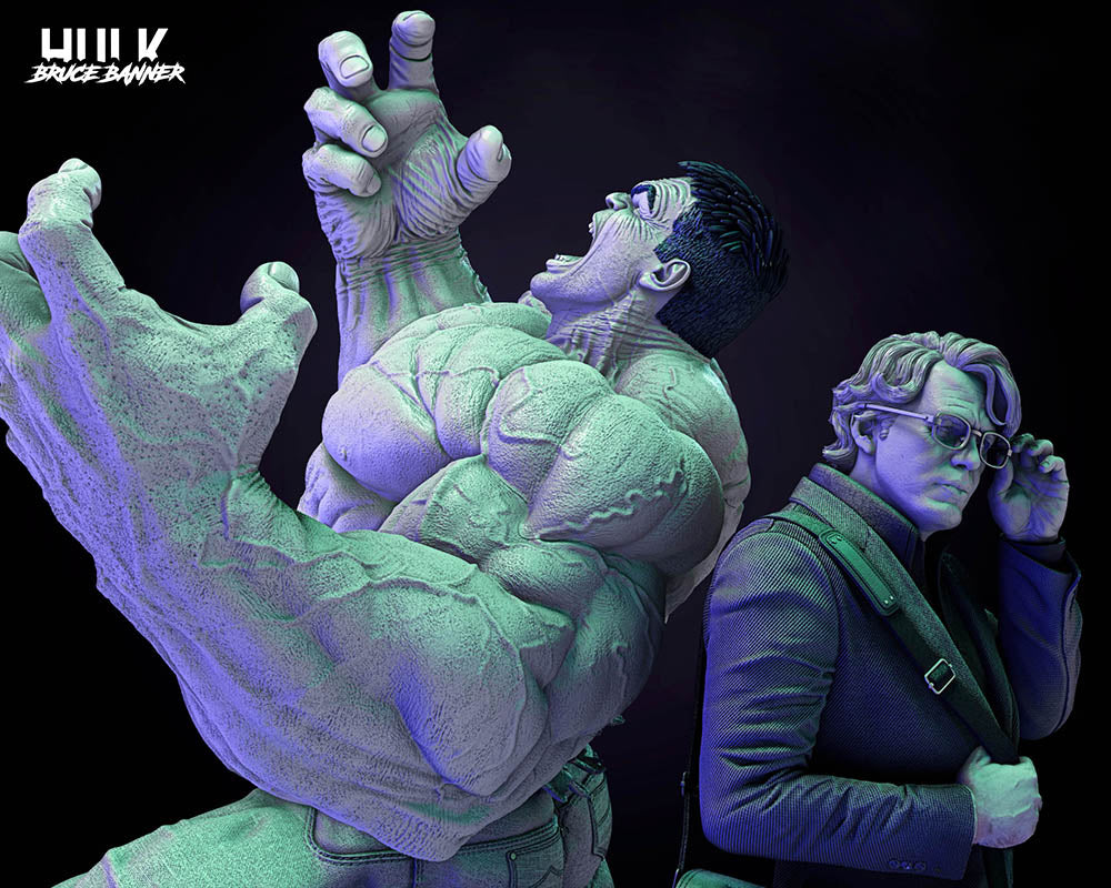 Hulk & Bruce Banner - Diorama