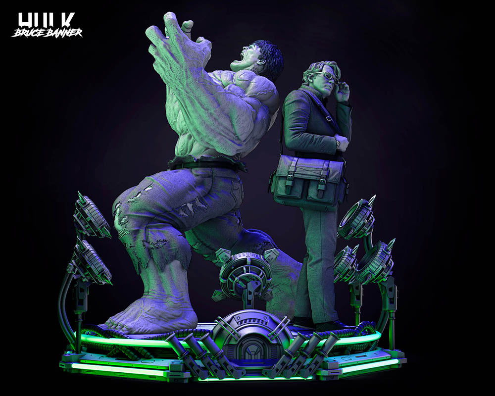 Hulk & Bruce Banner - Diorama