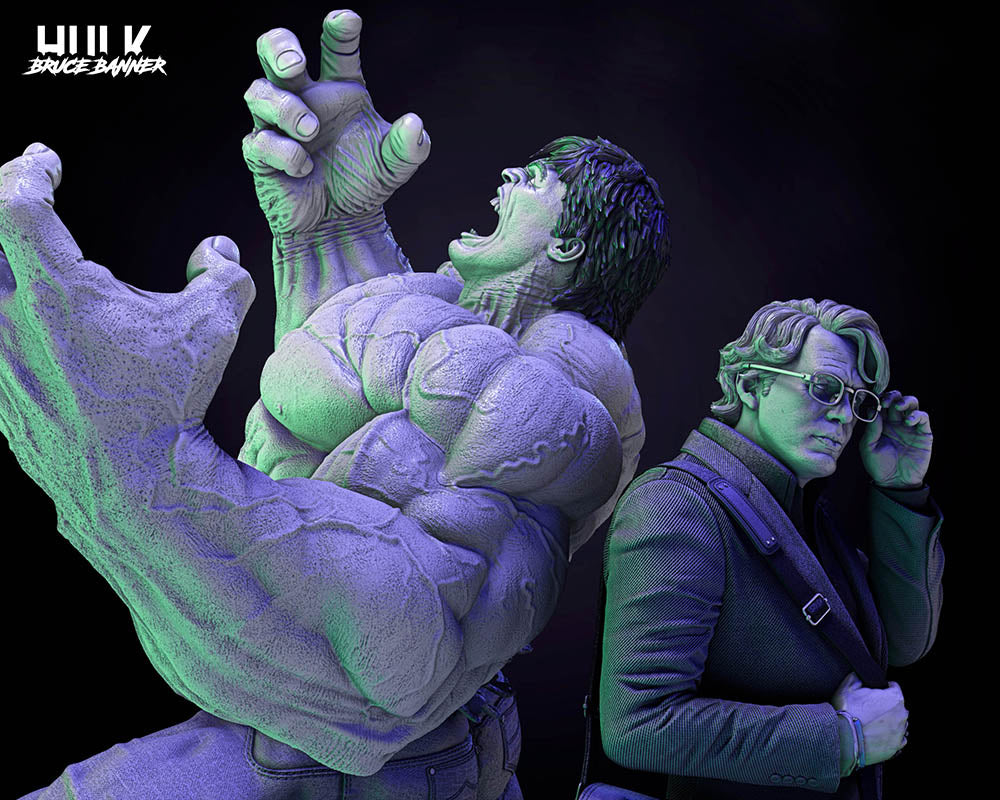 Hulk & Bruce Banner - Diorama