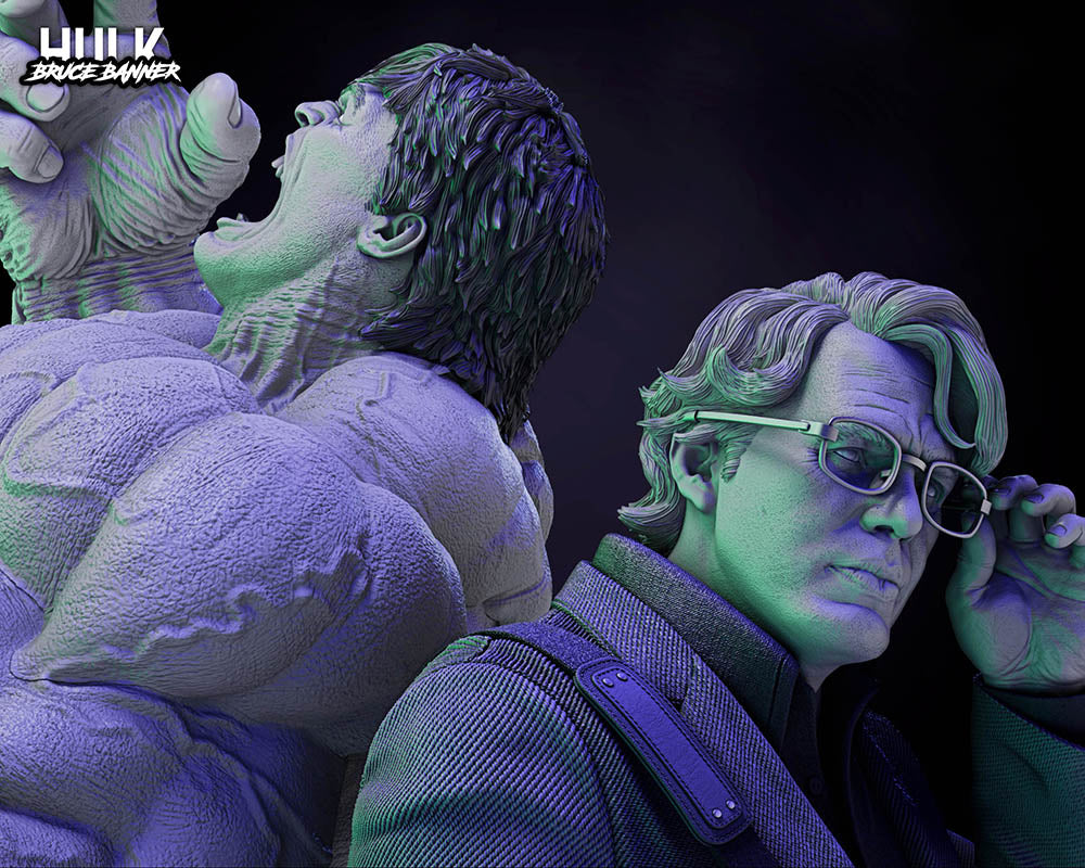 Hulk & Bruce Banner - Diorama