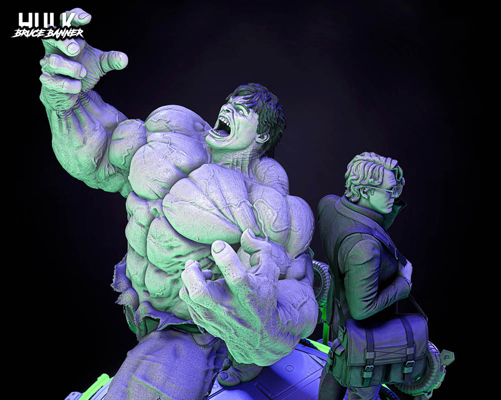 Hulk & Bruce Banner - Diorama