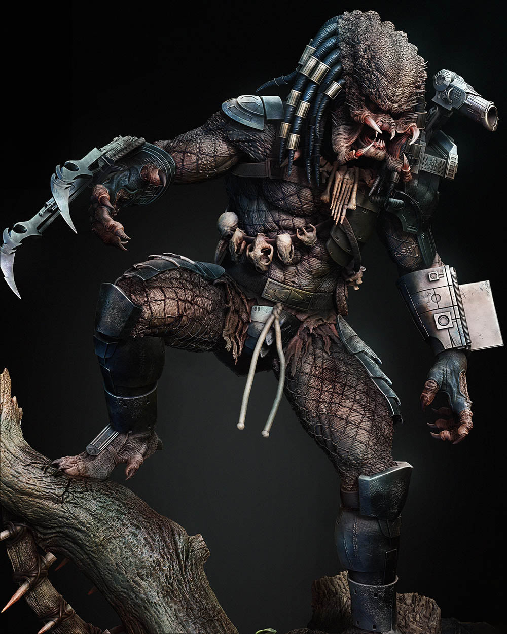 Predator and Dutch Diorama - Sculpture