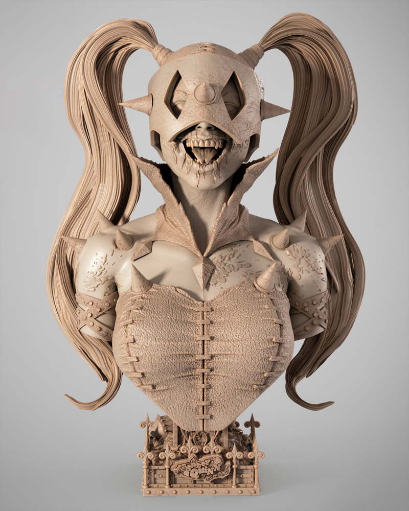 Harley Quinn Who Laughts – Portrait Bust