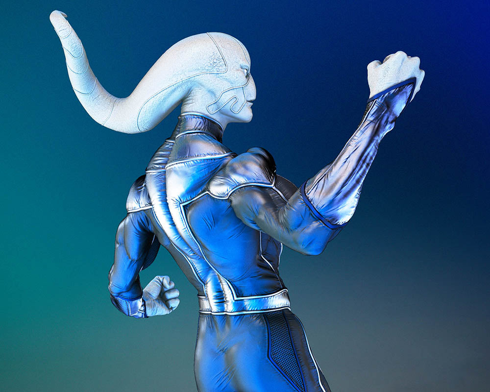 Saint Walker - Sculpture