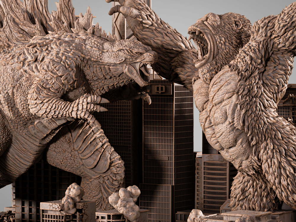 Godzilla vs Kong - Diorama