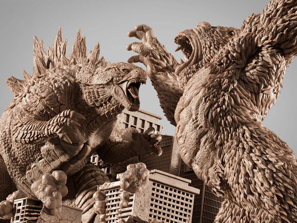 Godzilla vs Kong - Diorama