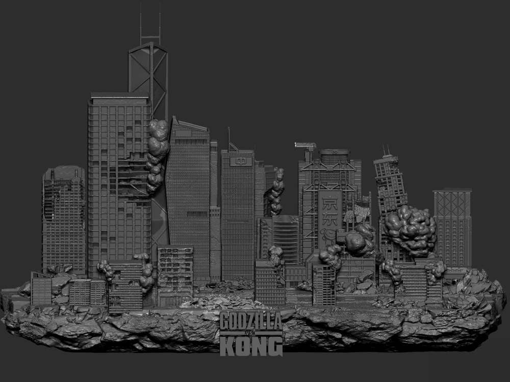 Godzilla vs Kong - Diorama