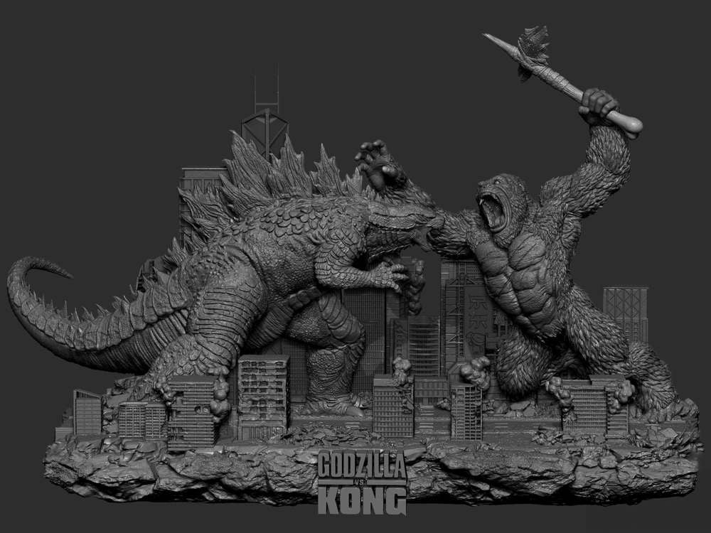 Godzilla vs Kong - Diorama