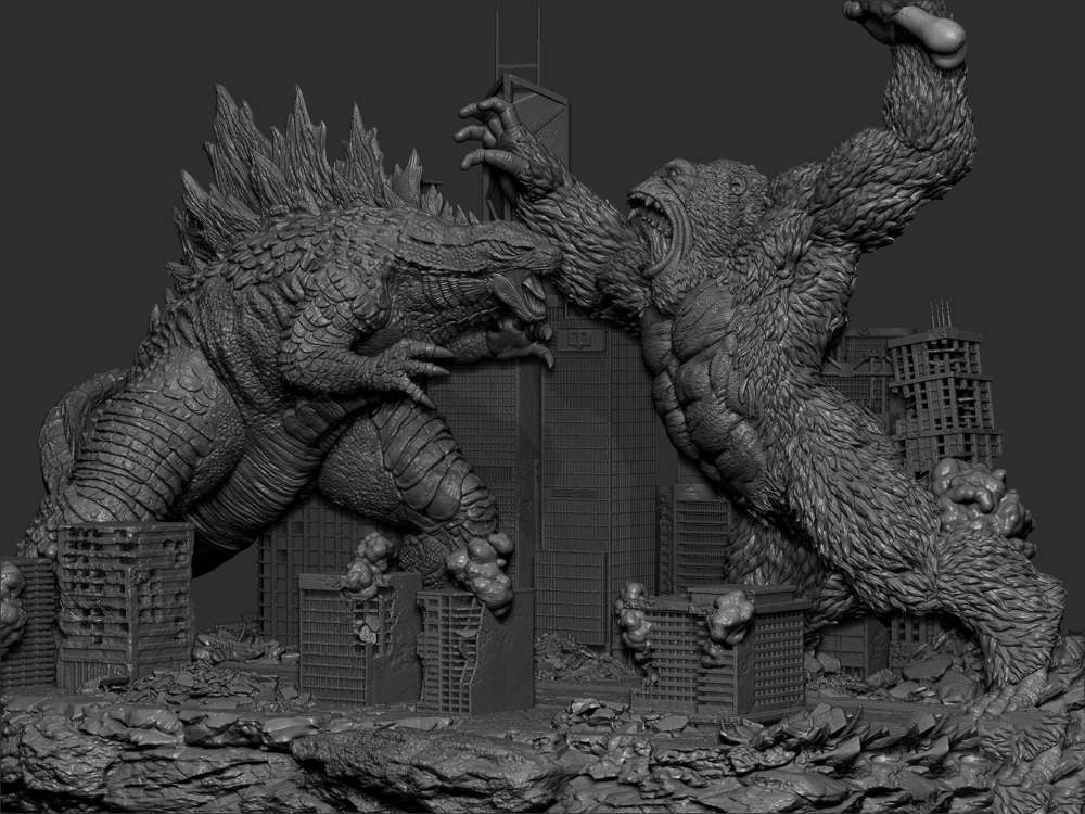 Godzilla vs Kong - Diorama