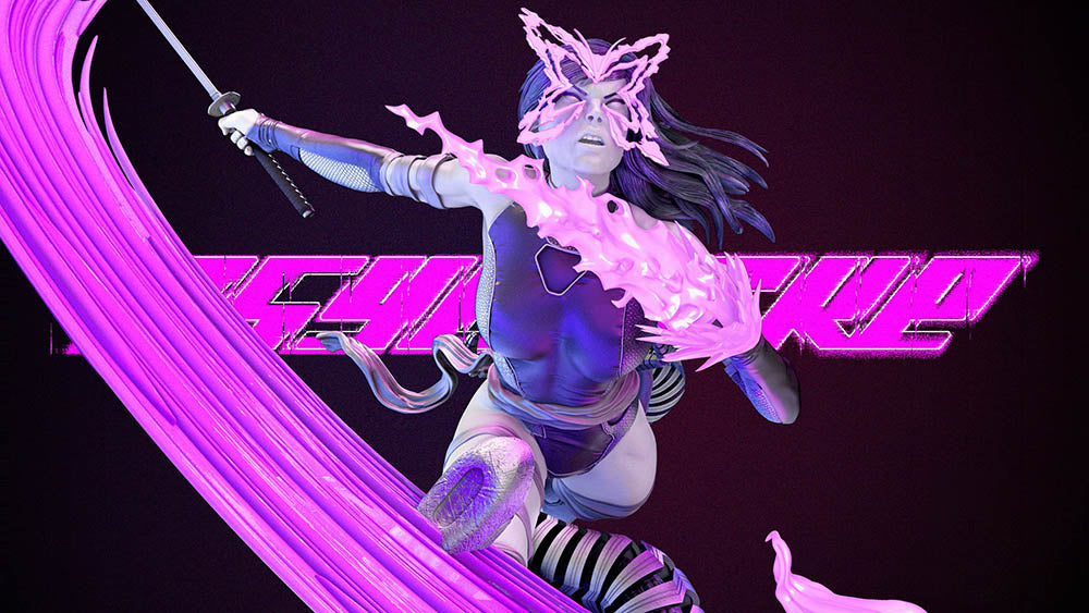 Psylocke - Sculpture