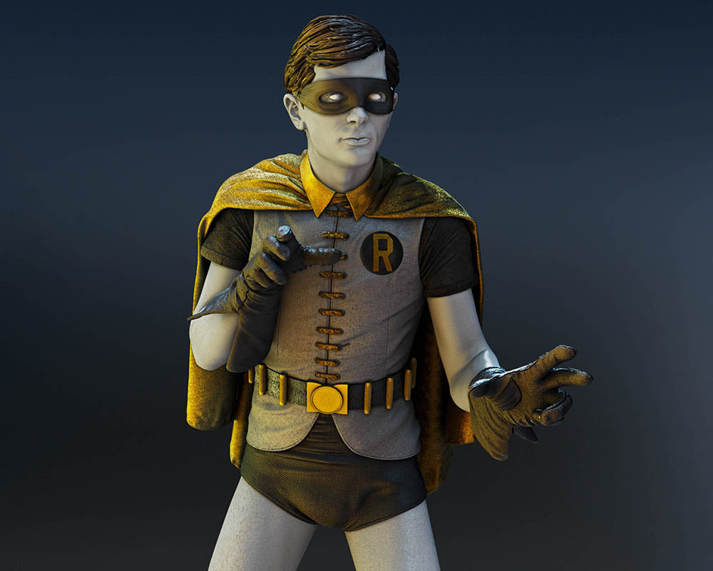 Robin - (Burt Ward) - Sculpture