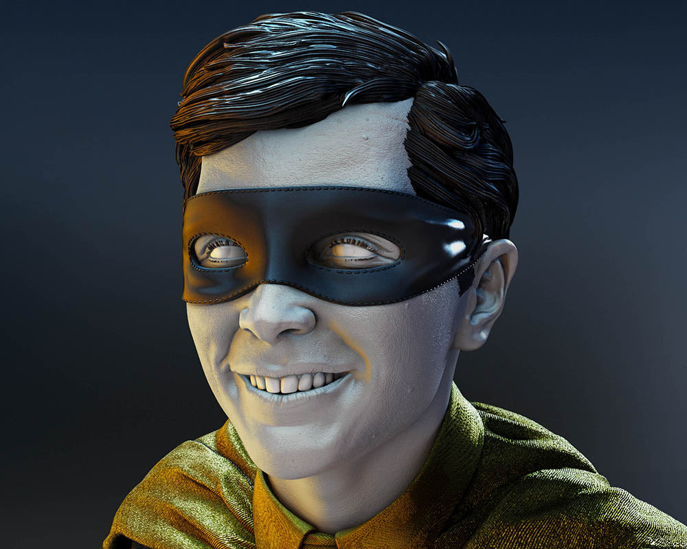 Robin - (Burt Ward) - Sculpture