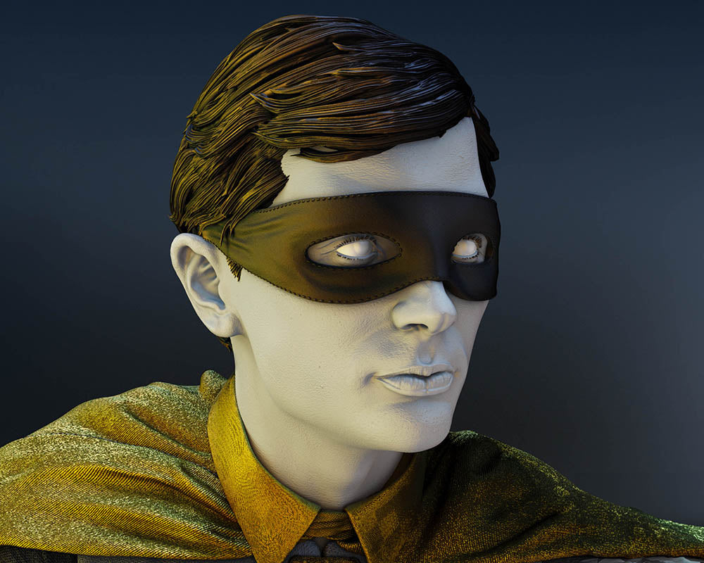 Robin - (Burt Ward) - Sculpture