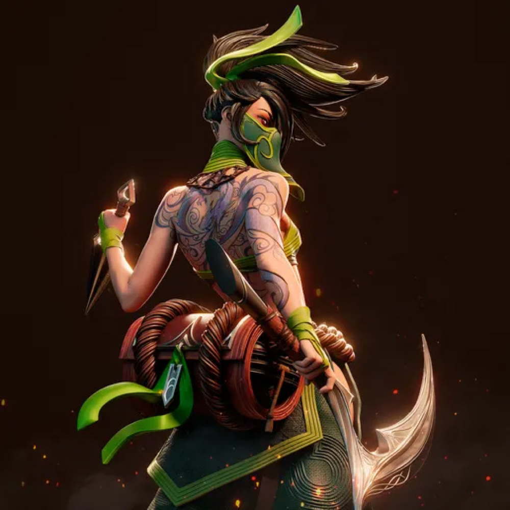 Akali - League of Legends - Sculpture