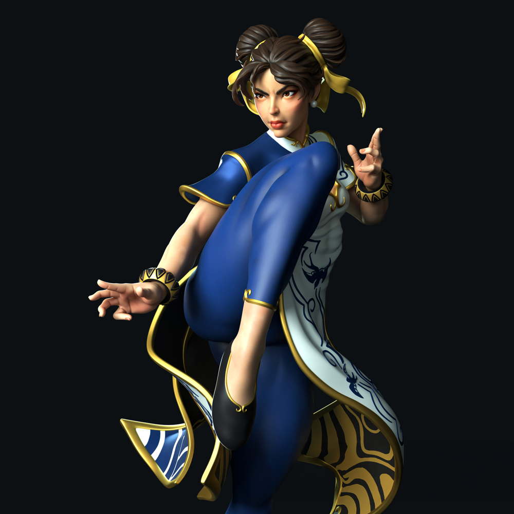 Chun Li - Sculpture